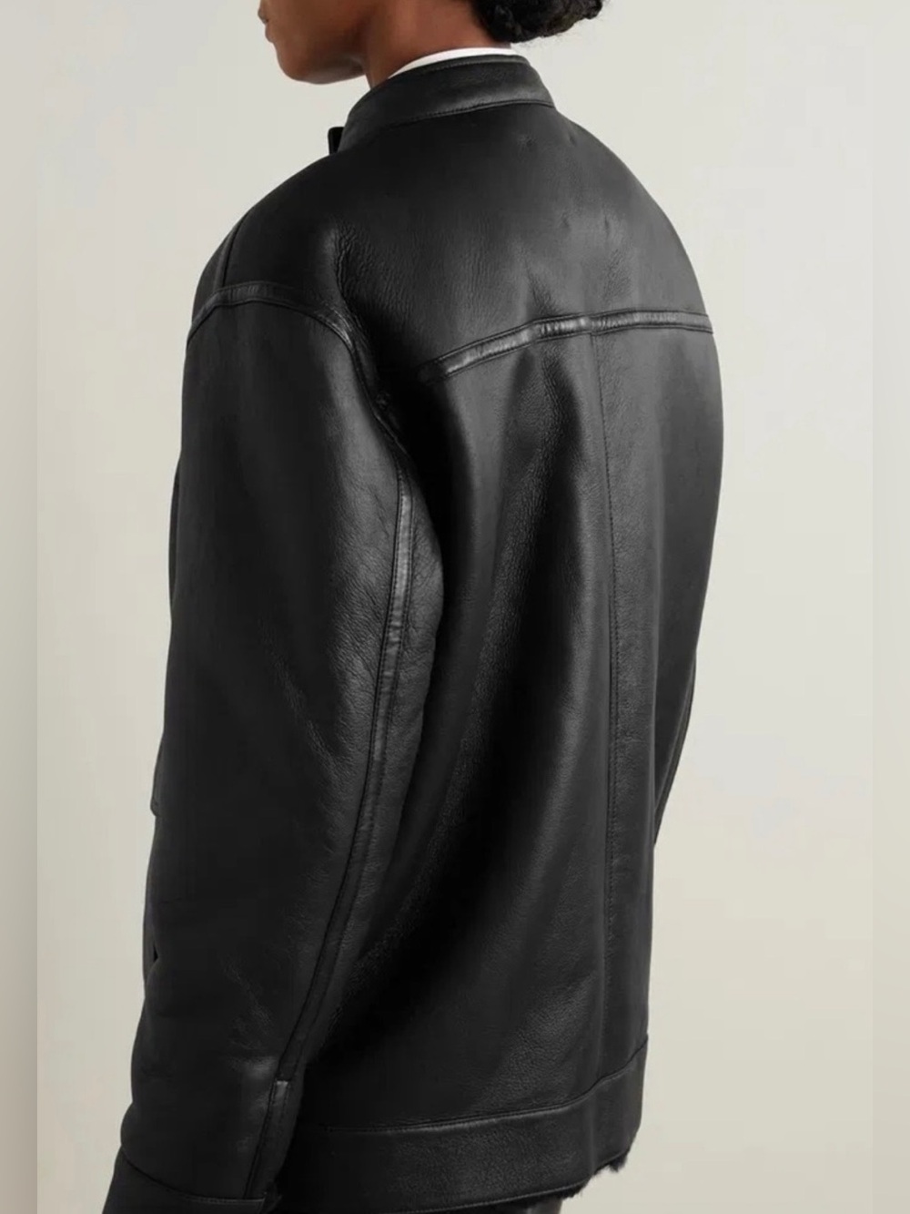 Anine Bing Henry Black 100% Shearling Jacket New Never Worn W/O Tags - Picture 4 of 14